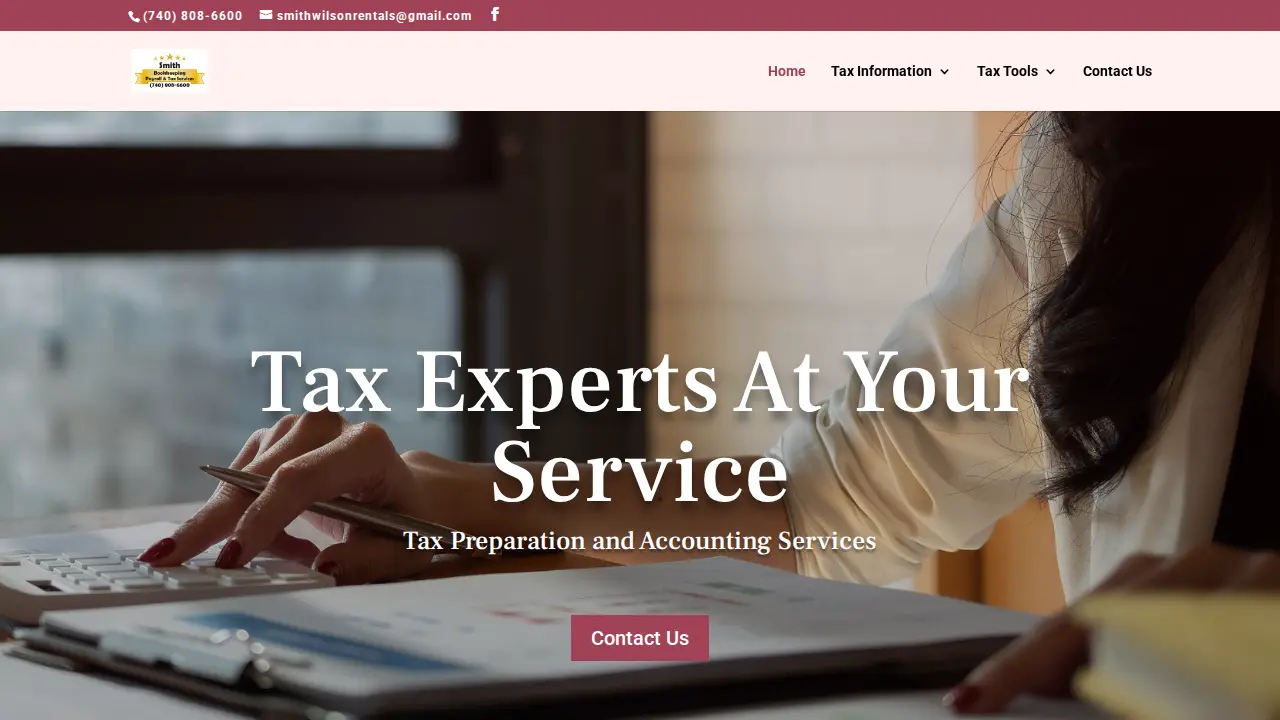 Smith Bookkeeping, Payroll & Tax Services LLC website
