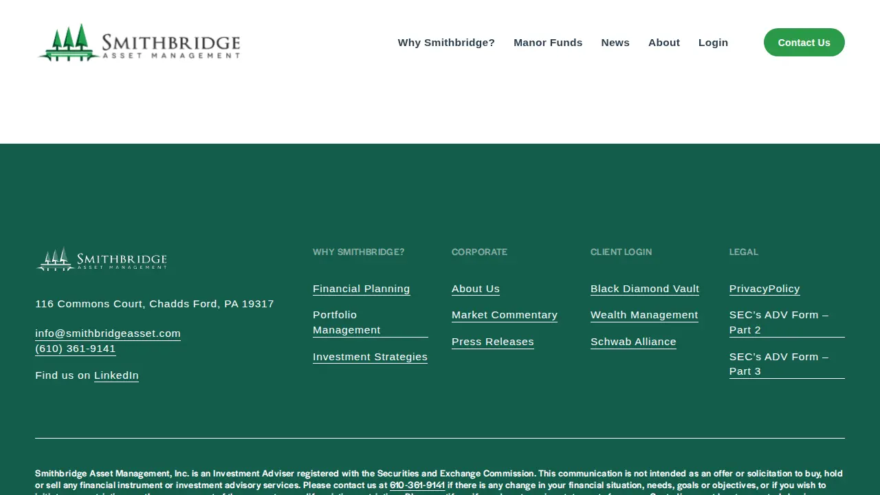 Smithbridge Asset Management, Inc. page