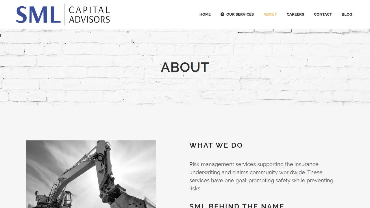 SML Capital Advisors page