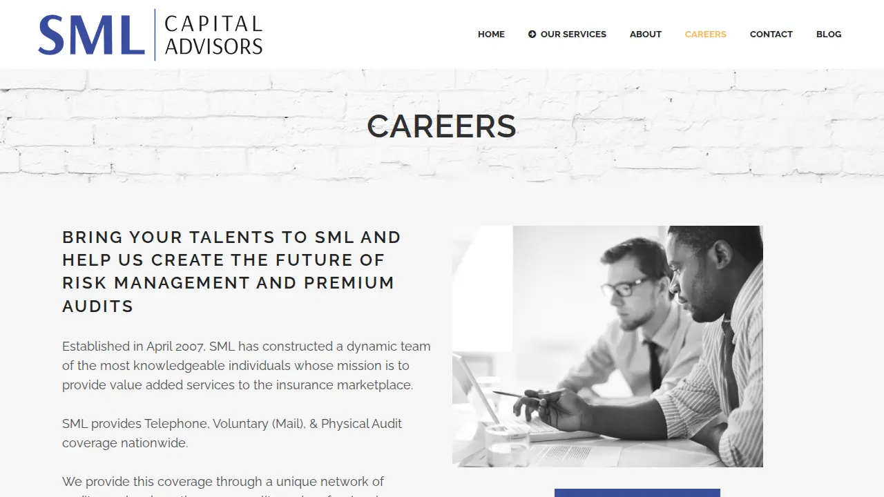 SML Capital Advisors page