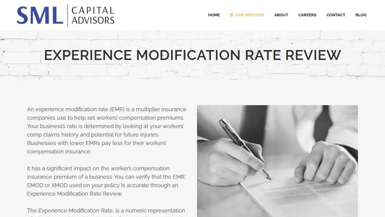 SML Capital Advisors page