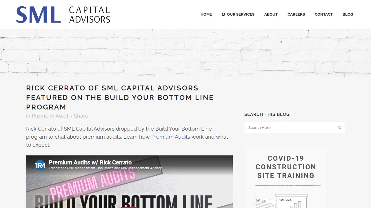 SML Capital Advisors page
