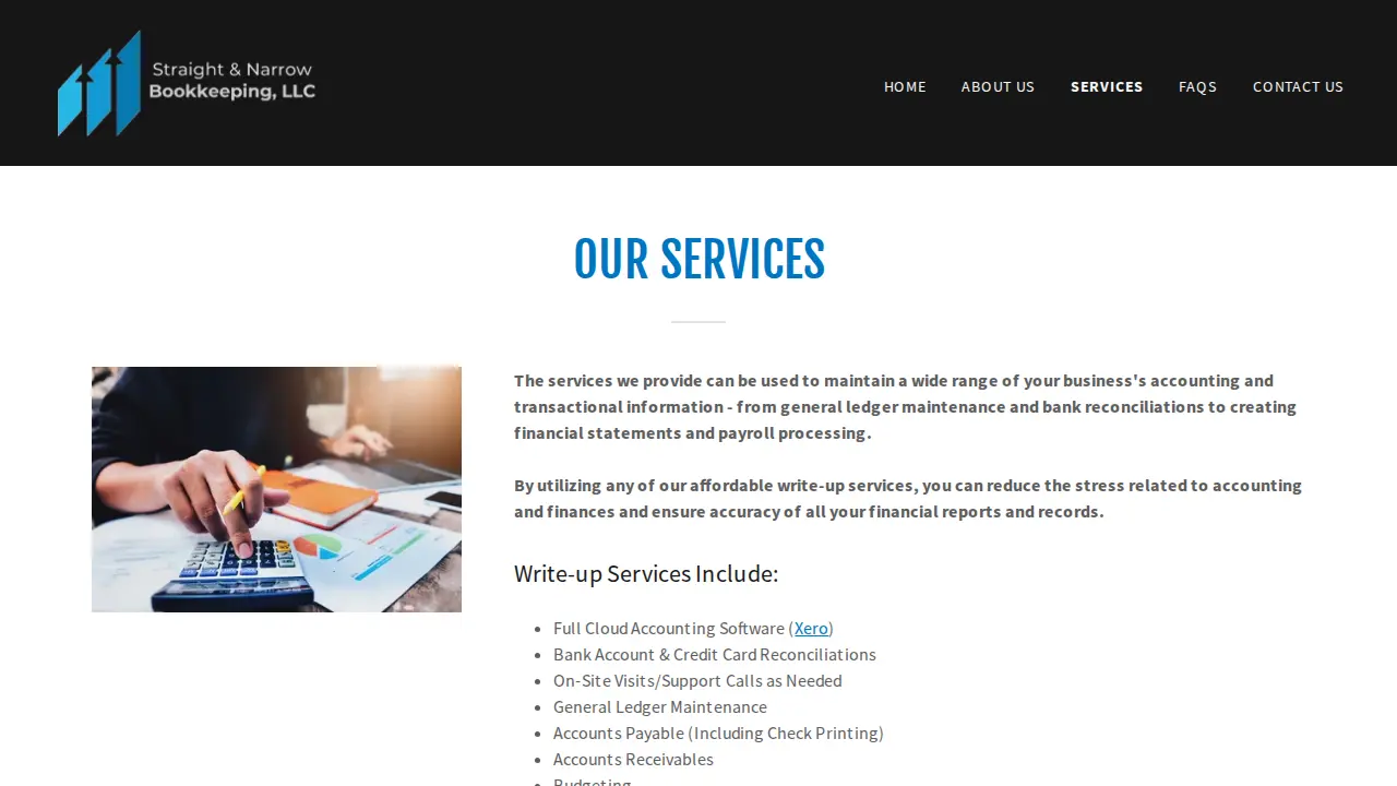 Straight & Narrow Bookkeeping, LLC page