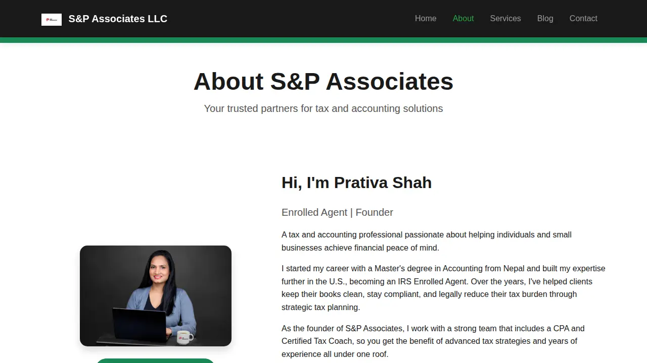 S&P Associates LLC page