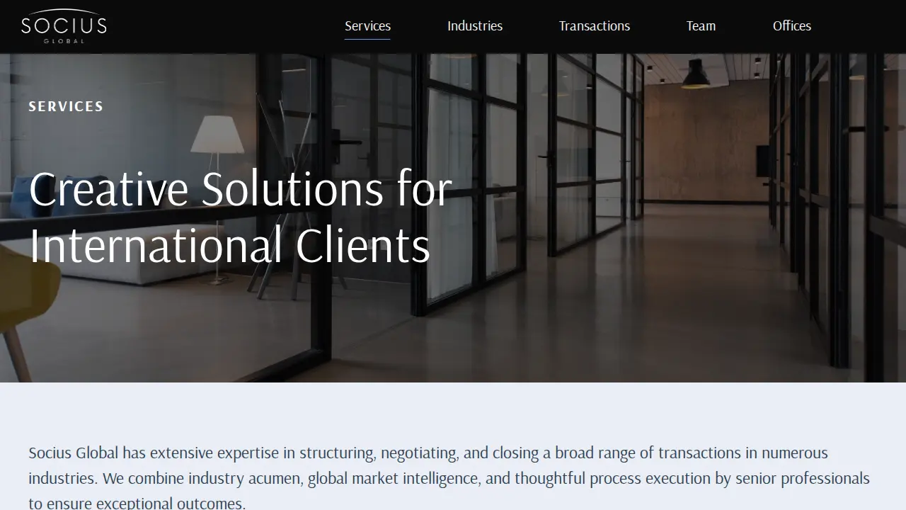 Socius Global page