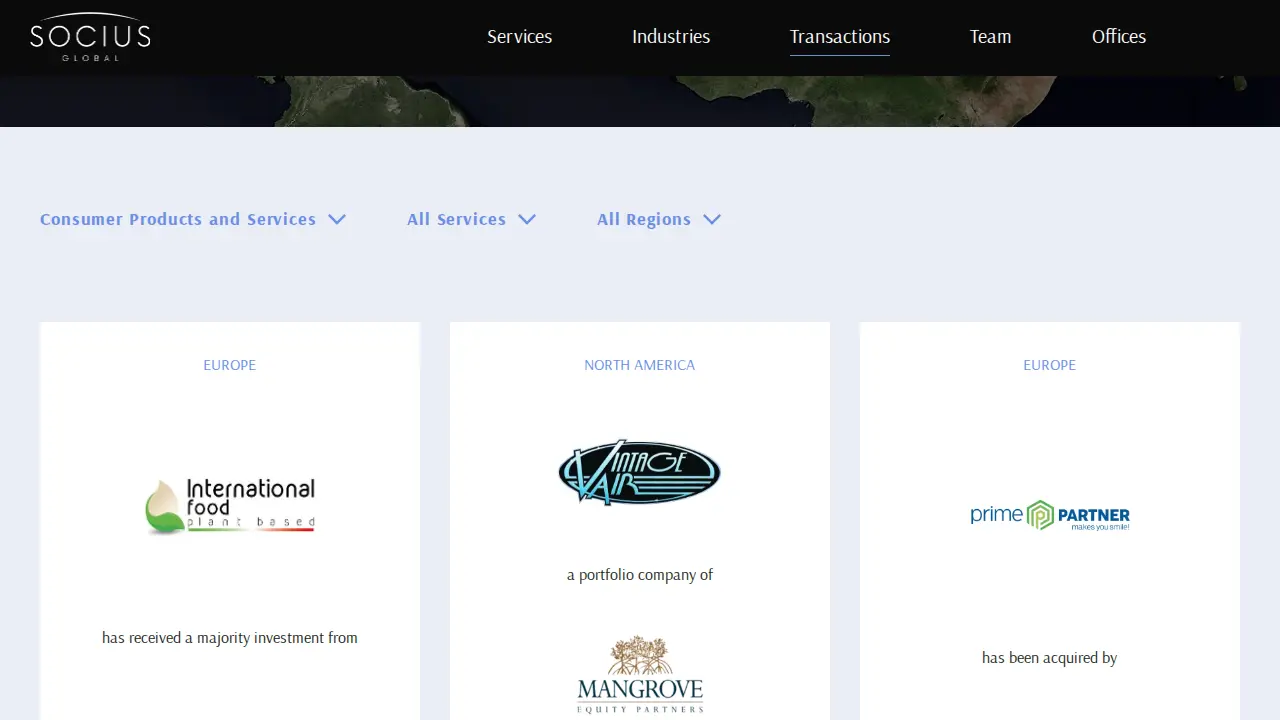 Socius Global page