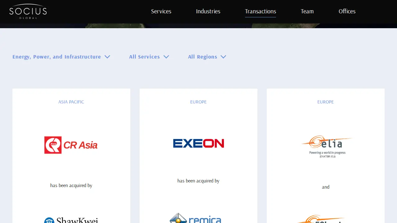Socius Global page