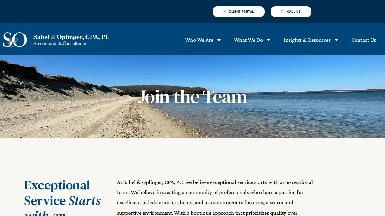 Sabel & Oplinger, CPA, PC page