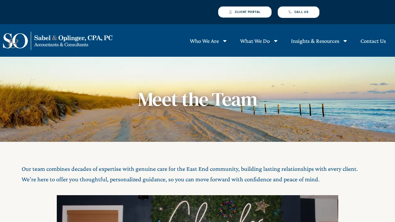 Sabel & Oplinger, CPA, PC page