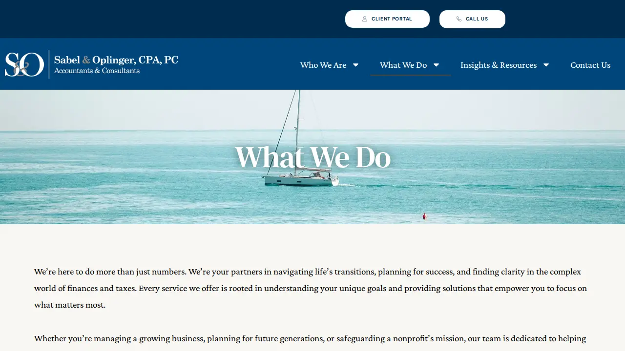 Sabel & Oplinger, CPA, PC page