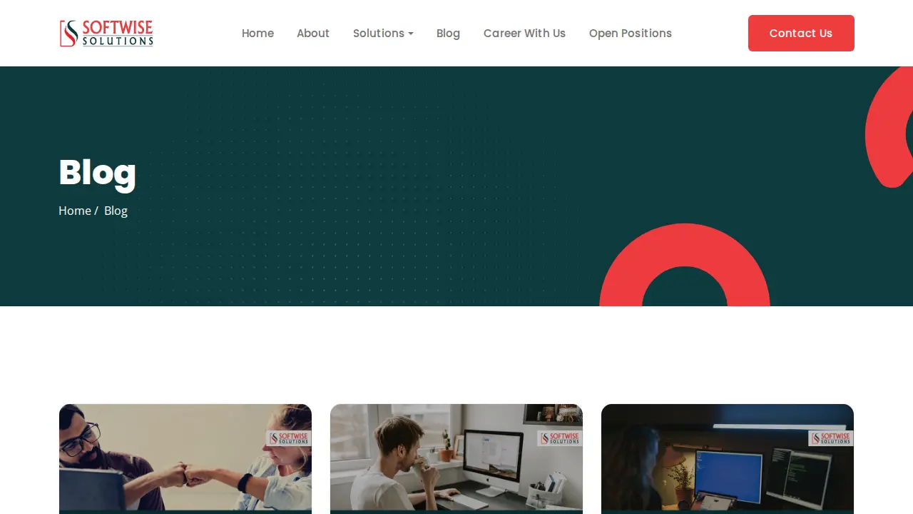 Softwise Solutions page