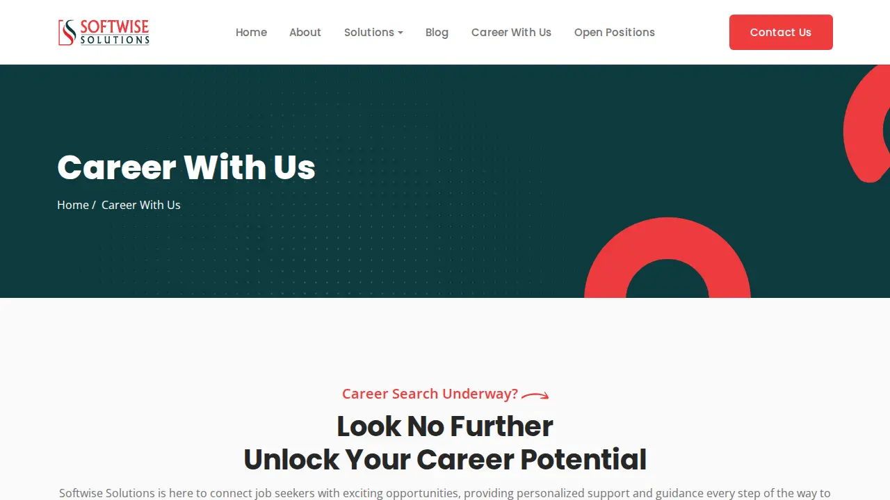 Softwise Solutions page