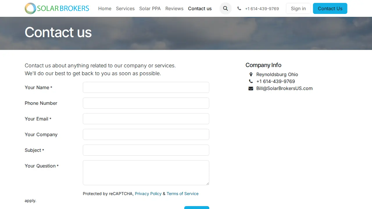 Solar Brokers page