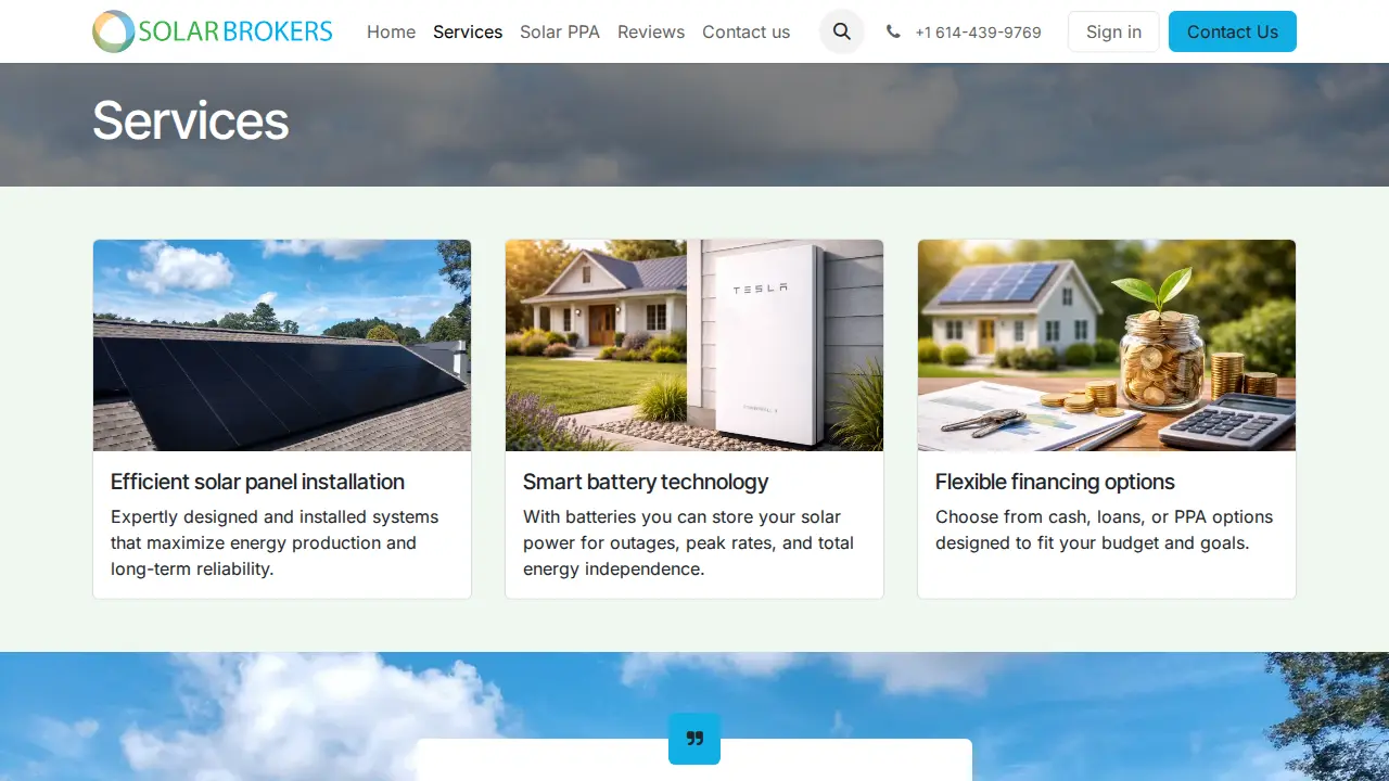 Solar Brokers page