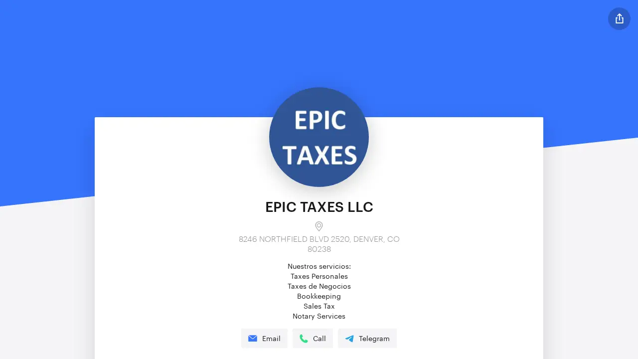 EPIC TAXES