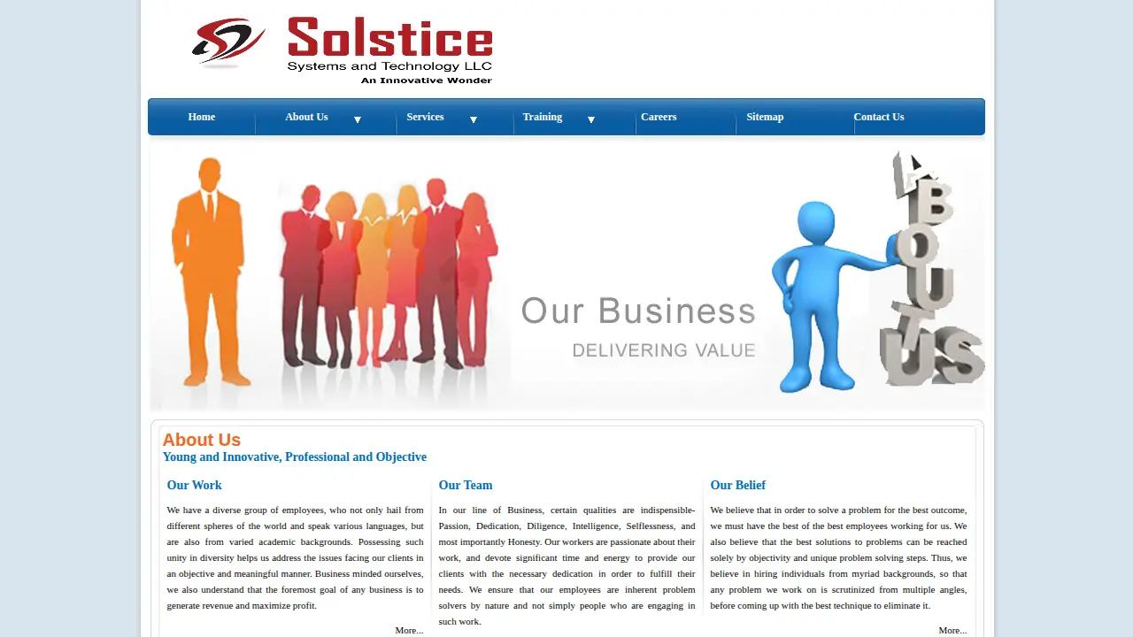 Solstice Systems page
