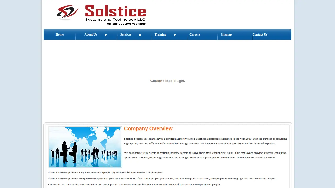 Solstice Systems page