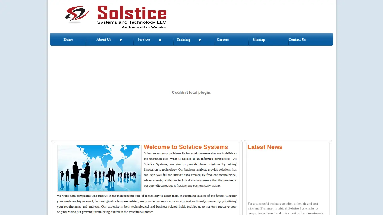 Solstice Systems page