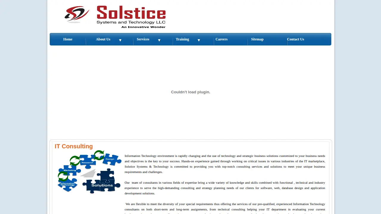 Solstice Systems page