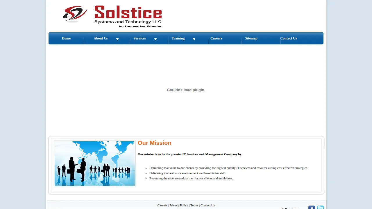 Solstice Systems page