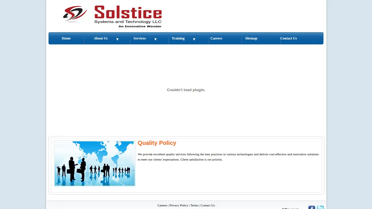 Solstice Systems page