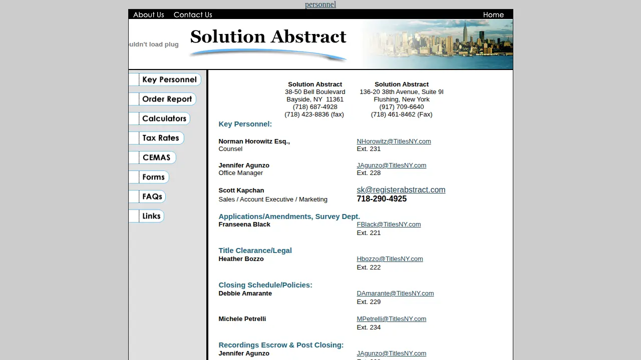 Solution Abstract page