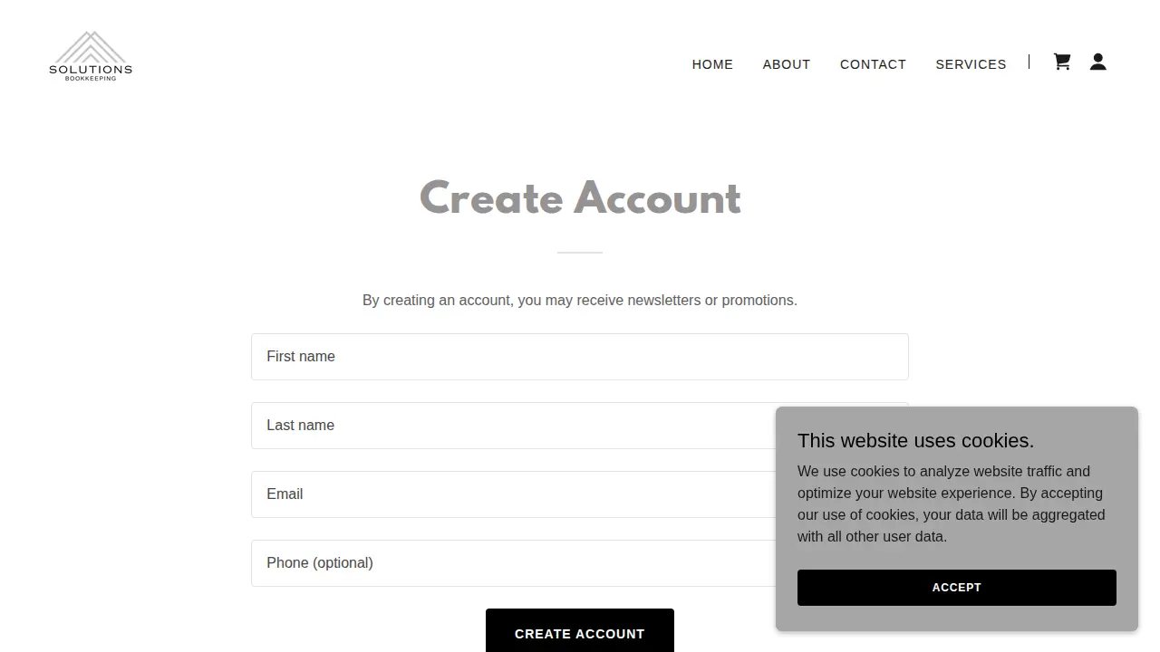Solutions Bookkeeping LLC page
