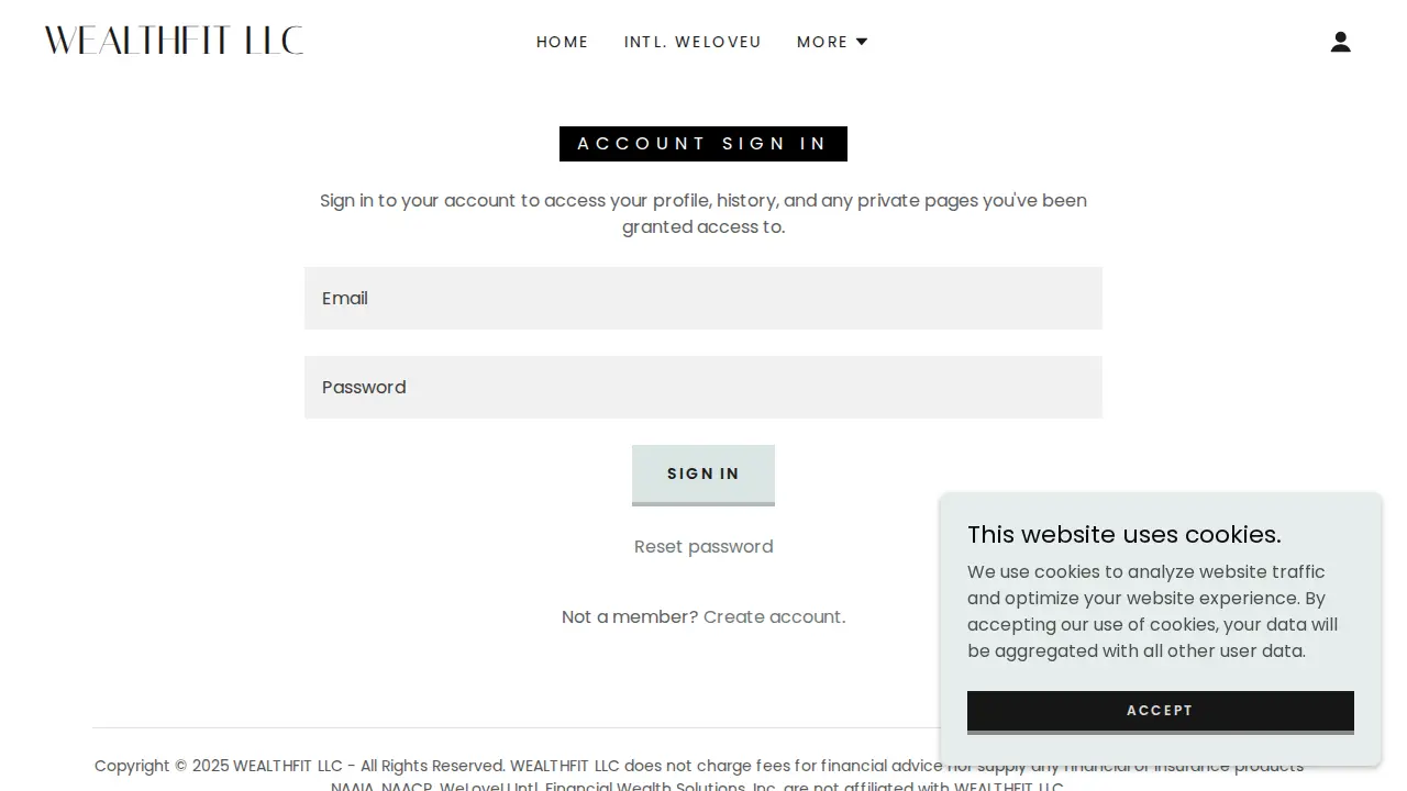 WealthFit LLC page