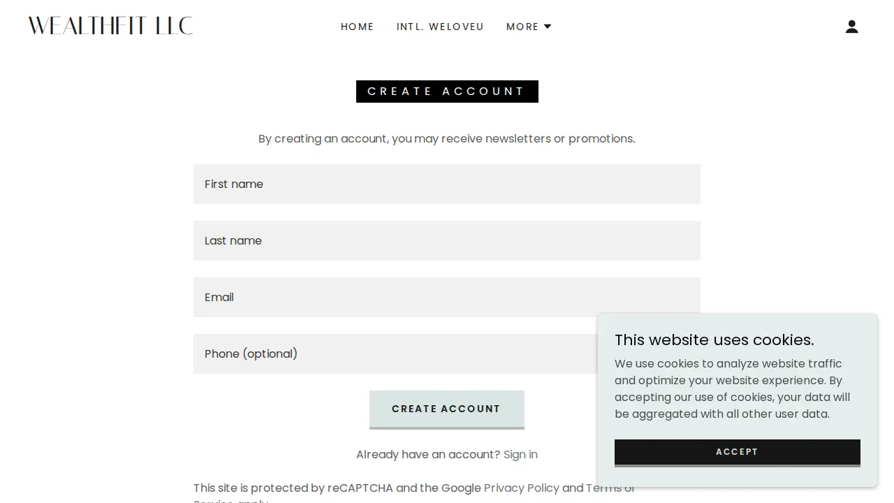 WealthFit LLC page