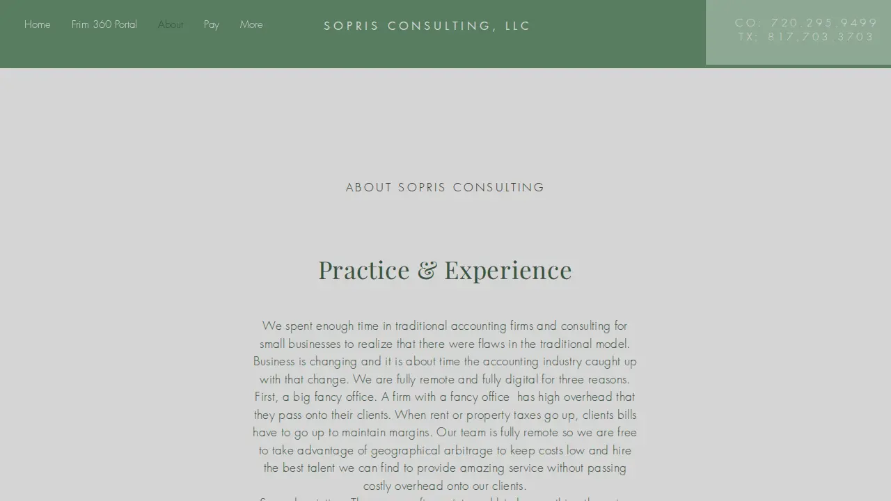 Sopris Consulting LLC page