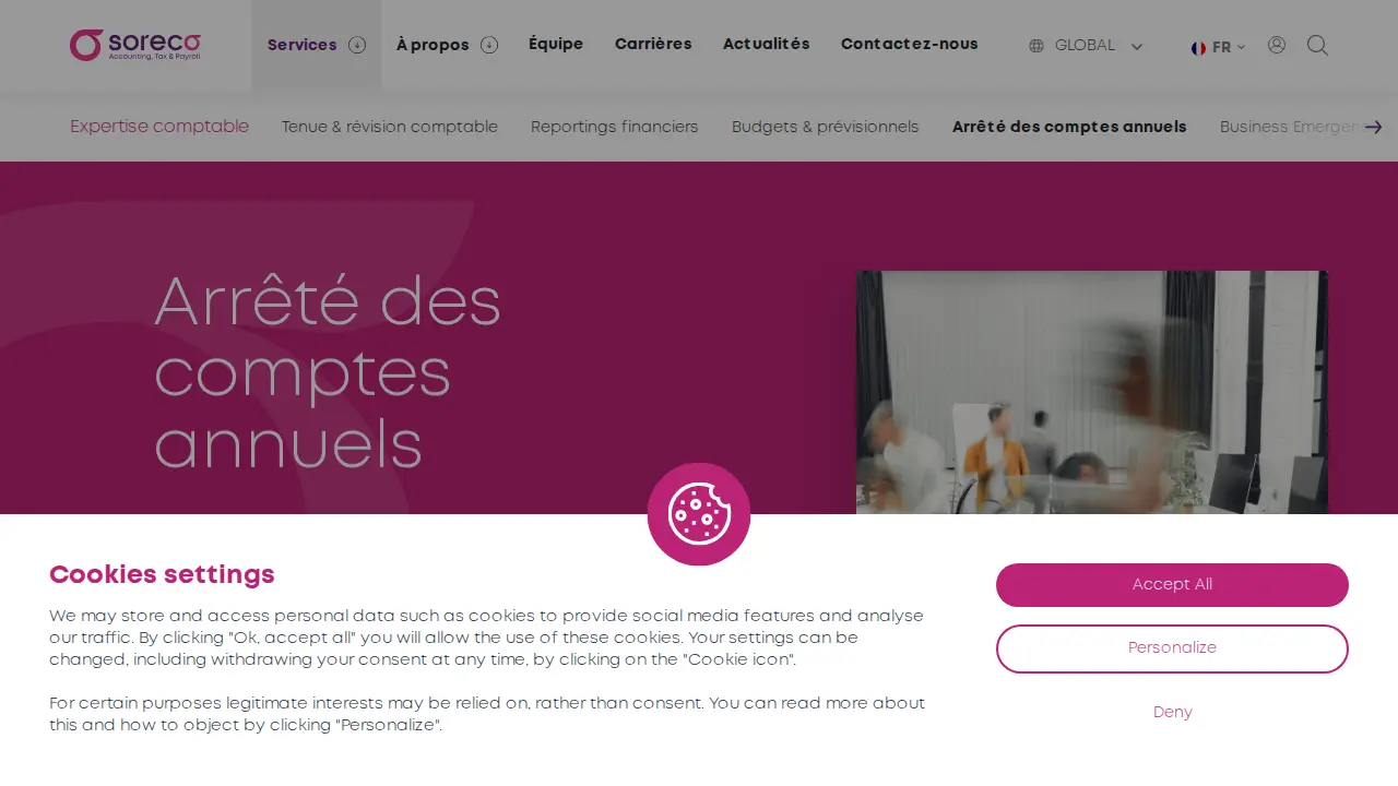 SORECO Madrid - Tax, Accounting and Payroll page