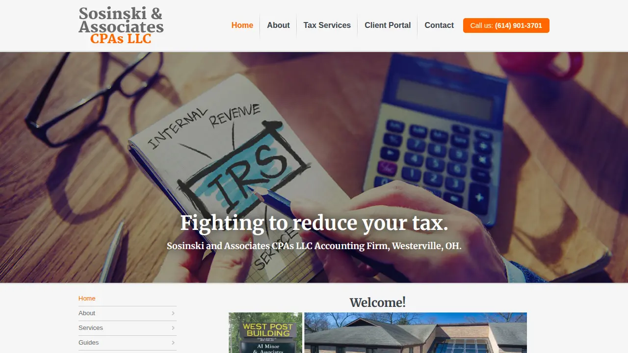 Sosinski and Associates CPAs LLC website