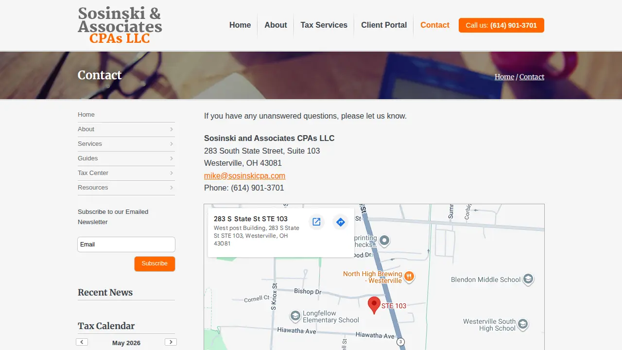 Sosinski and Associates CPAs LLC page