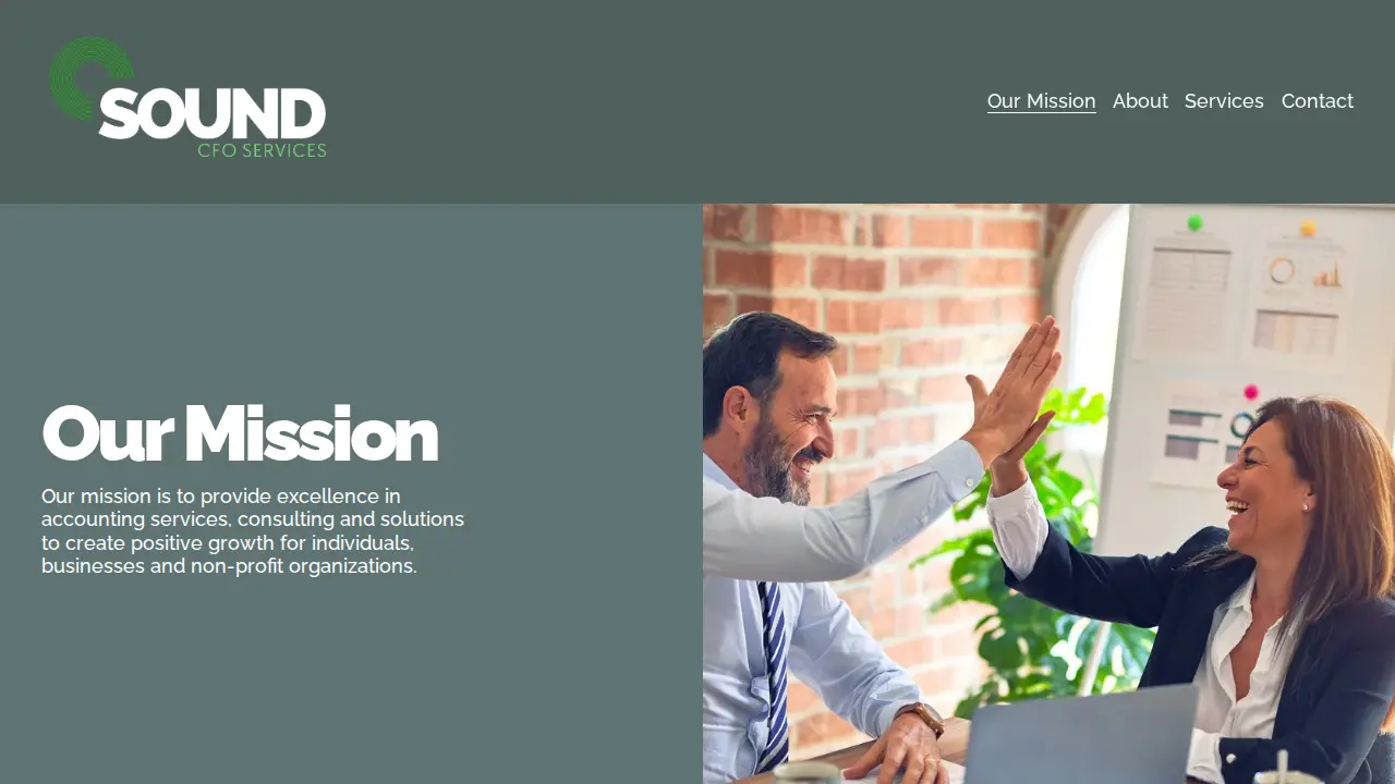 Sound CFO Services page
