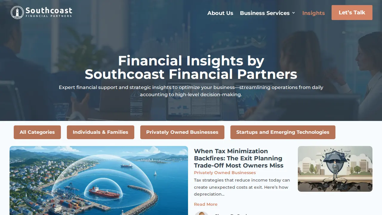 Southcoast Financial Partners, LLC page
