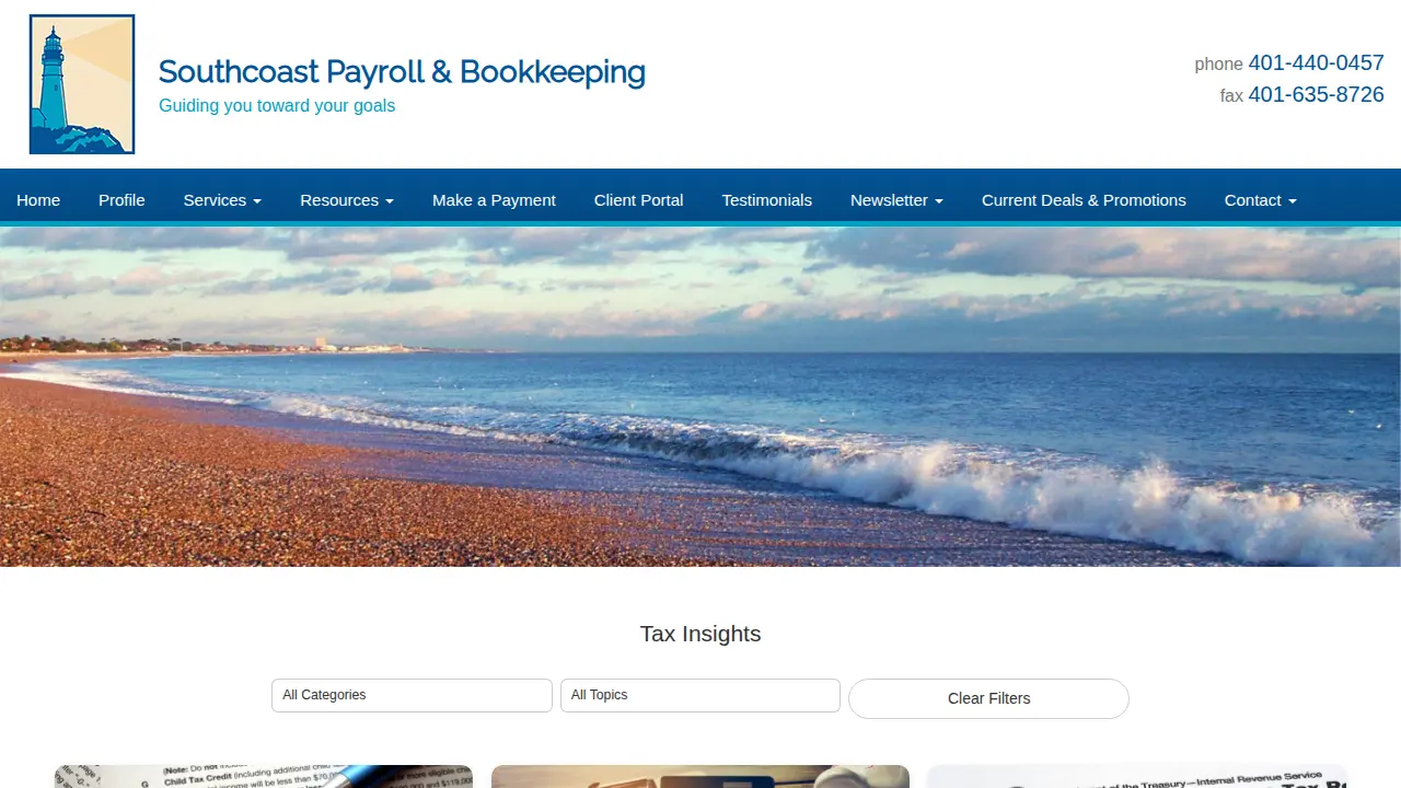 Southcoast Payroll & Bookkeeping page