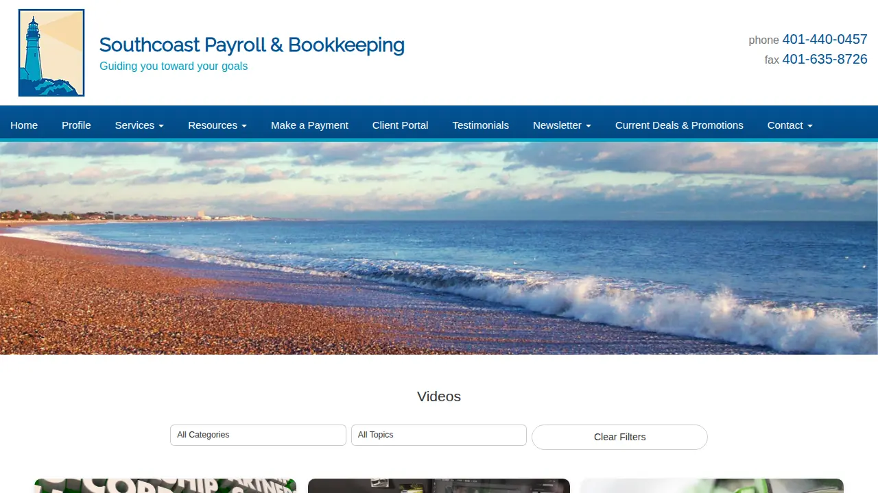 Southcoast Payroll & Bookkeeping page