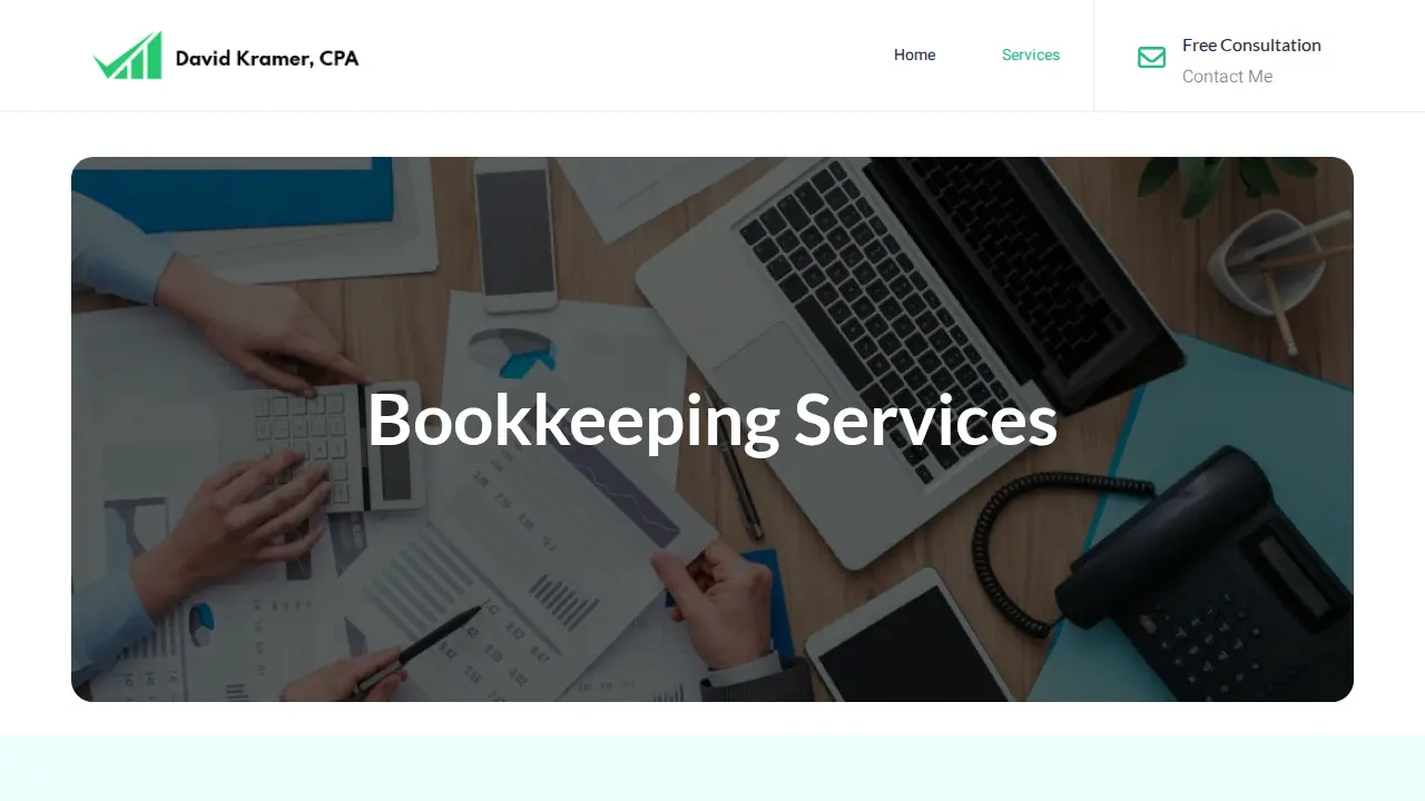 South Jersey Bookkeeping page