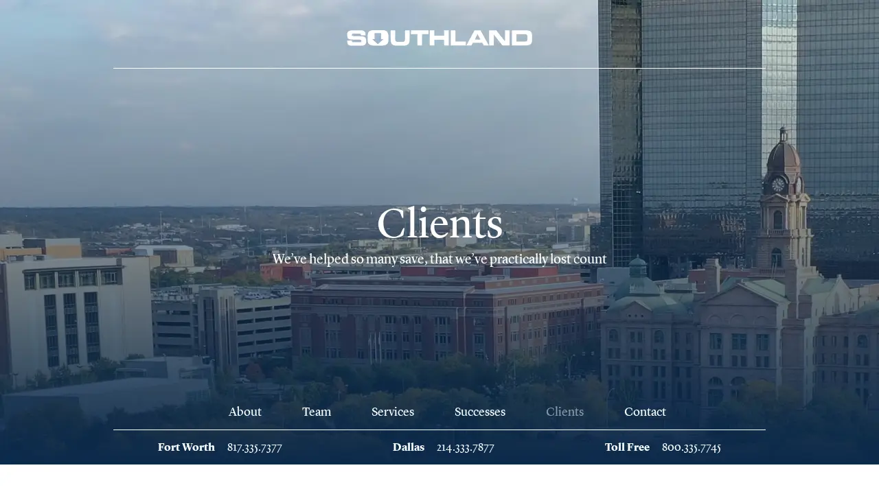 Southland Property Tax Consultants page