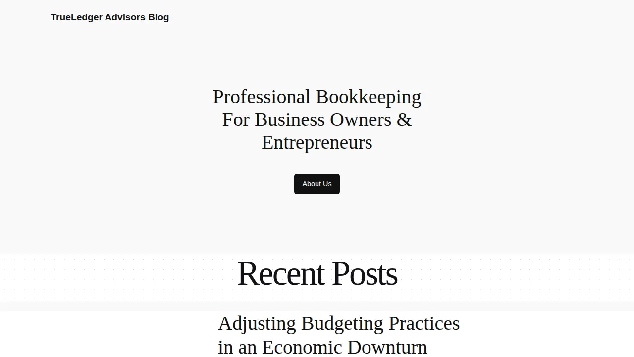 South Shore Bookkeeping page