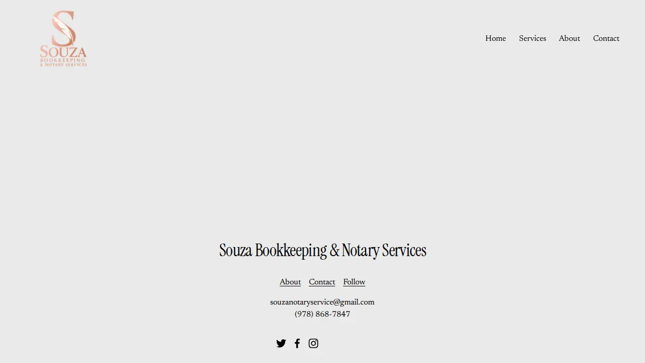 Souza Notary & Accounting Services page
