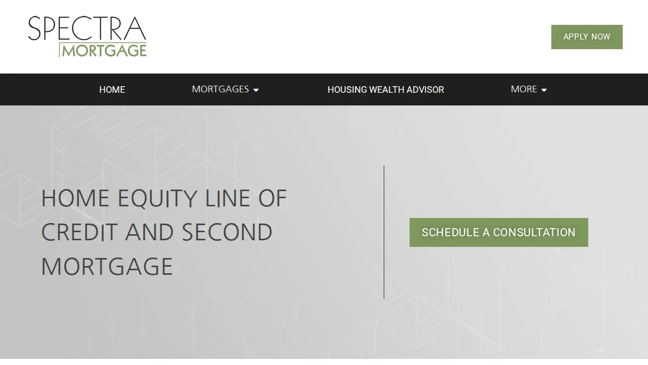 Spectra Mortgage page
