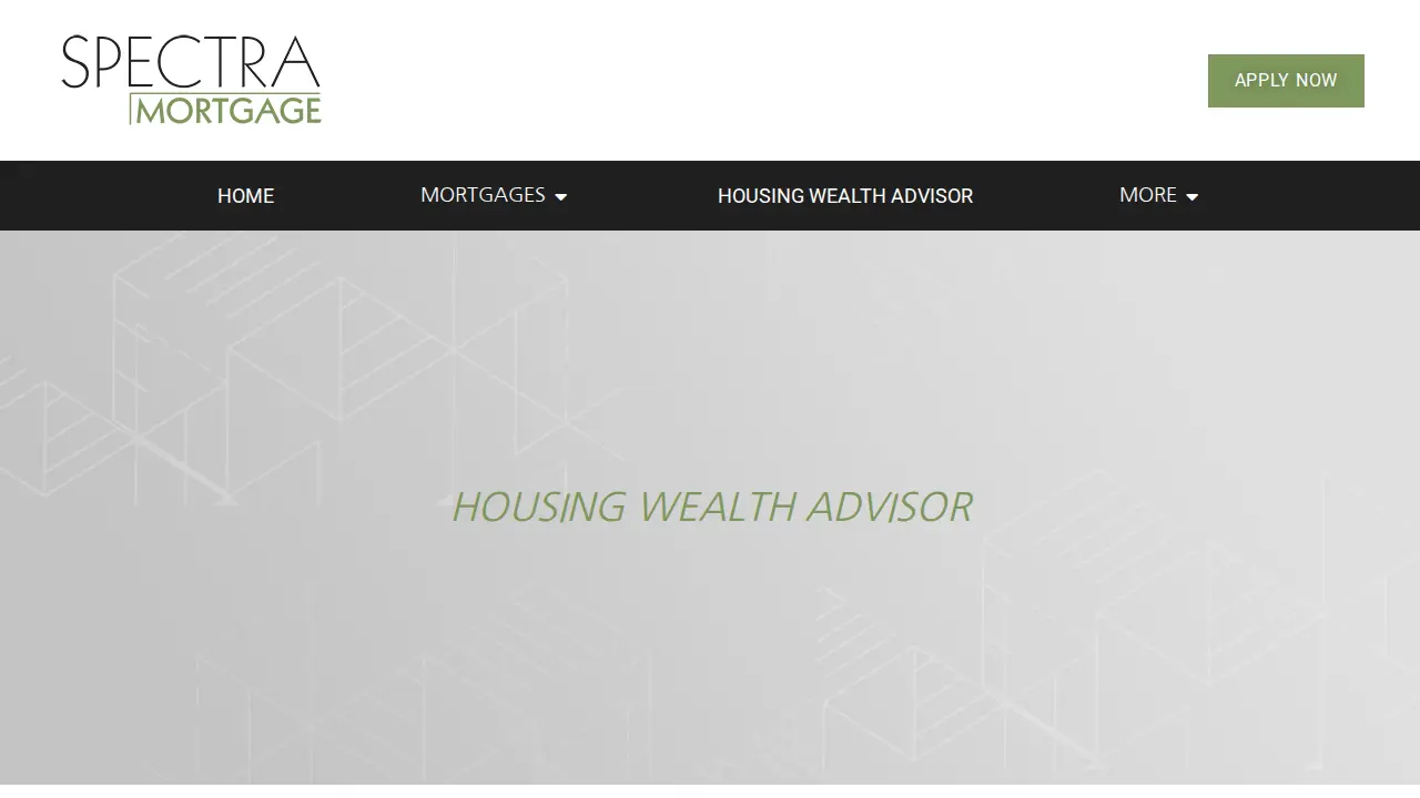 Spectra Mortgage page