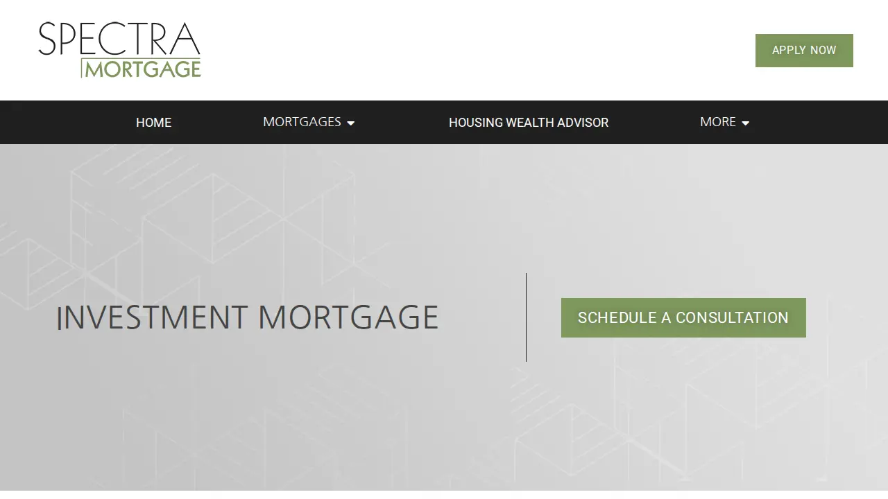 Spectra Mortgage page