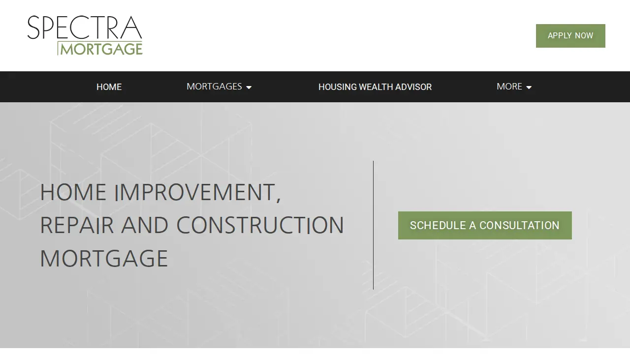 Spectra Mortgage page