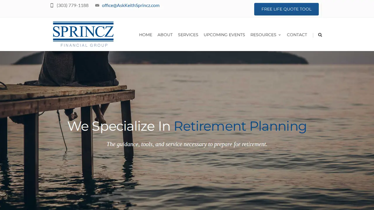 Sprincz Financial Group, LLC website