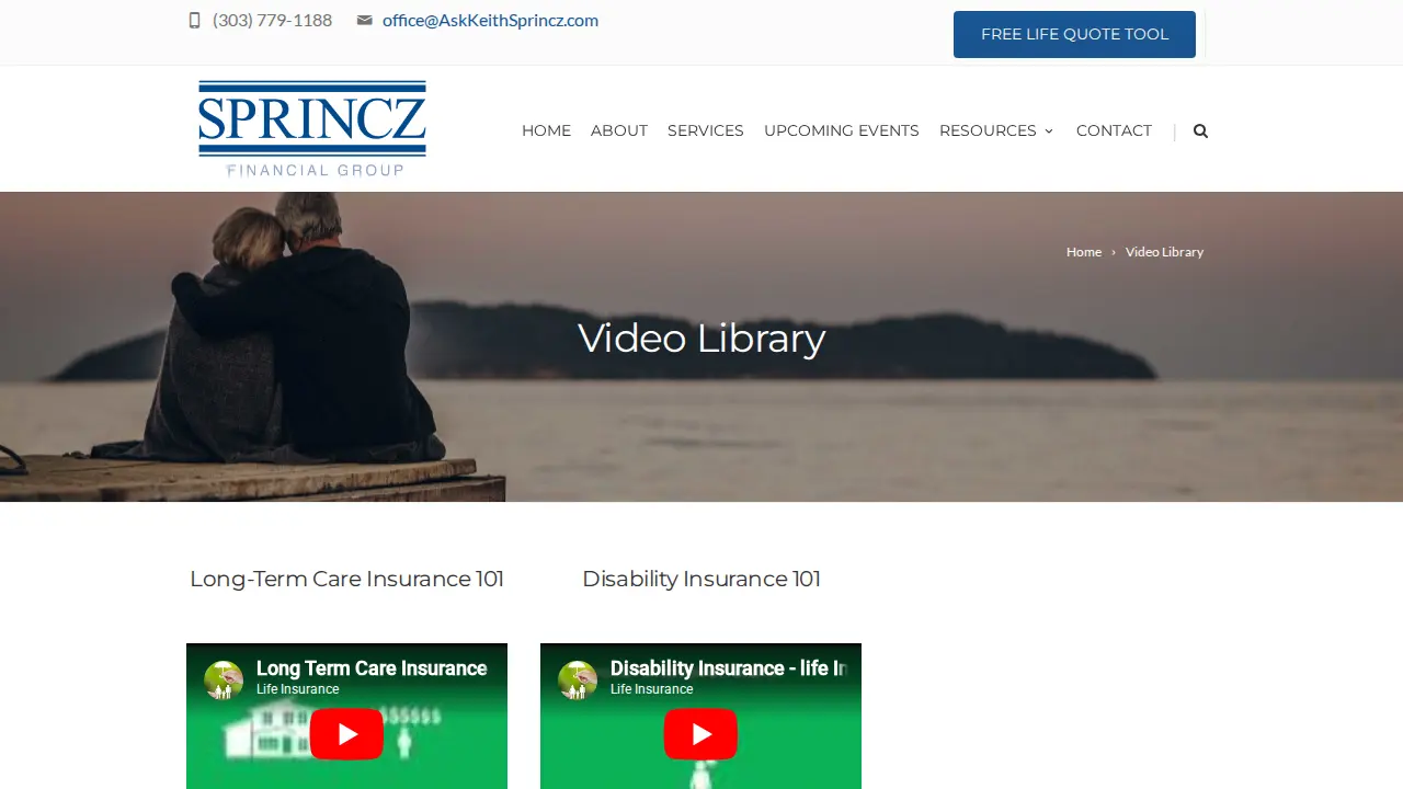 Sprincz Financial Group, LLC page