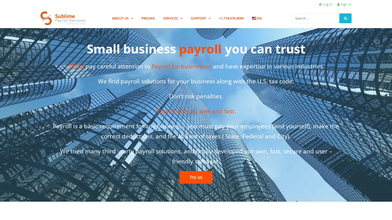 Sublime Accounting Inc website