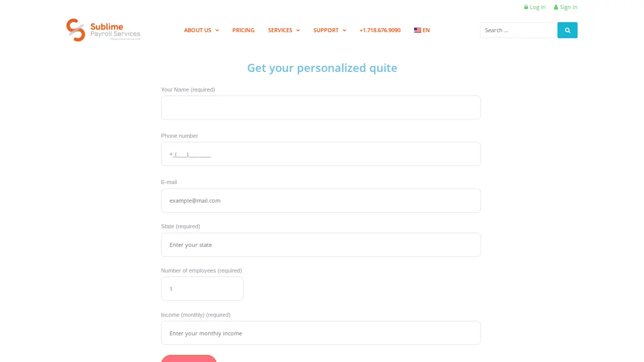Sublime Accounting Inc page
