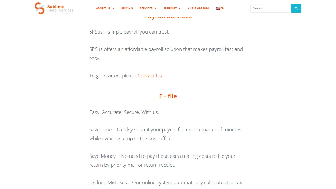 Sublime Accounting Inc page